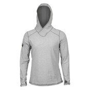 DragonWear Women's Pro Dry Tech LS Shirt with Hood in Gray